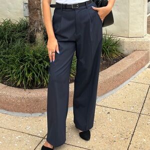 Uniqlo navy Pinstripe Pants